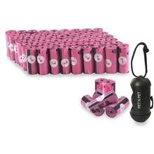 Load image into Gallery viewer, Dog Poop Bags Earth-Friendly 10/12 Micron 60/56 Rolls Large Cat Waste Bags Doggie Bag Green Black Orange Pink Color Garbage Bags