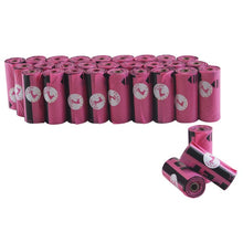 Load image into Gallery viewer, Dog Poop Bags Earth-Friendly 10/12 Micron 60/56 Rolls Large Cat Waste Bags Doggie Bag Green Black Orange Pink Color Garbage Bags