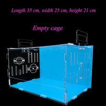 Load image into Gallery viewer, Blue Hamster House Large Size Acrylic Villa Double Guinea Pig Cage Small Pet for a Hamster Bservation Nest