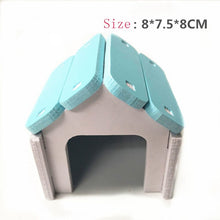 Load image into Gallery viewer, Blue Hamster House Large Size Acrylic Villa Double Guinea Pig Cage Small Pet for a Hamster Bservation Nest
