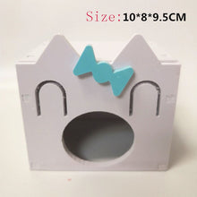 Load image into Gallery viewer, Blue Hamster House Large Size Acrylic Villa Double Guinea Pig Cage Small Pet for a Hamster Bservation Nest
