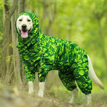 Load image into Gallery viewer, Pet Dog Raincoat Reflective Waterproof Zipper Clothes High Neck Hooded Jumpsuit For Small Big Dogs Overalls Rain Cloak Labrador
