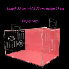 Load image into Gallery viewer, Blue Hamster House Large Size Acrylic Villa Double Guinea Pig Cage Small Pet for a Hamster Bservation Nest
