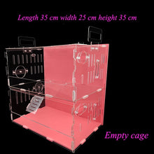 Load image into Gallery viewer, Blue Hamster House Large Size Acrylic Villa Double Guinea Pig Cage Small Pet for a Hamster Bservation Nest
